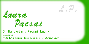 laura pacsai business card